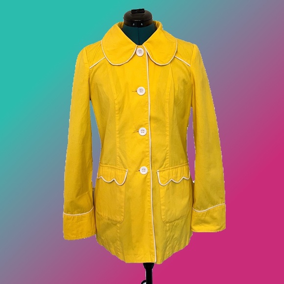 Modcloth Jackets & Blazers - 🌺HOST PICKx2🌺 Adorable Bright Yellow ModCloth Jacket Size M
